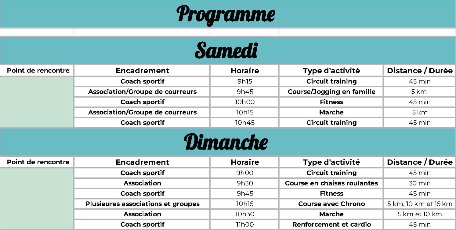 Programme AgadirRun 2026